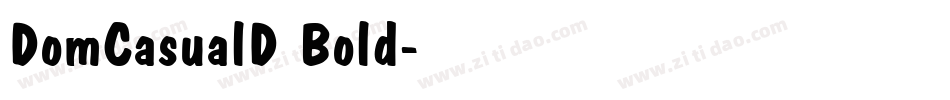DomCasualD Bold字体转换
